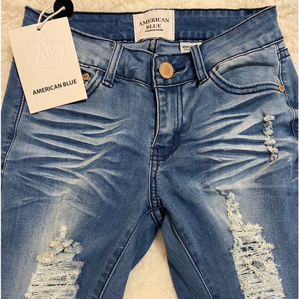 AMERICAN Blue Premium Denim. Size 1. New w tags